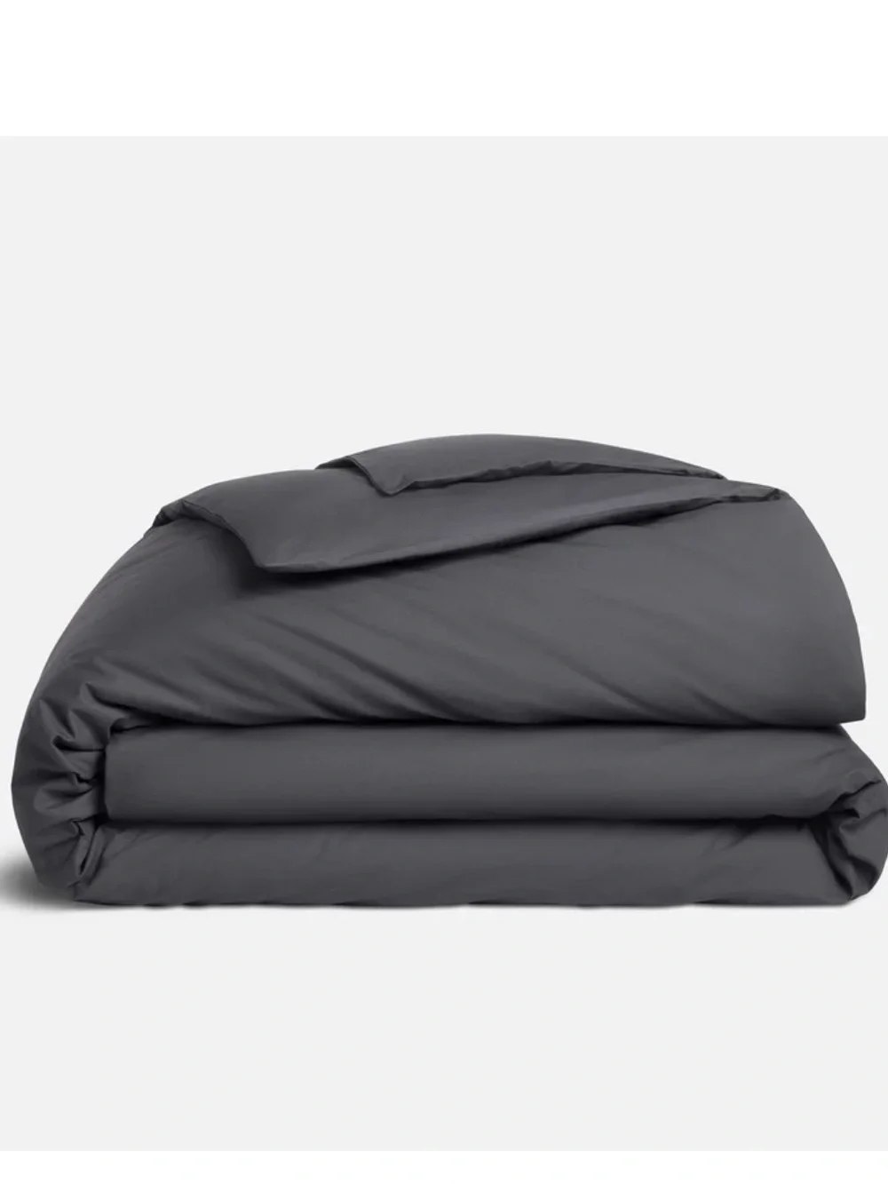 Brooklinen Charcoal Gray Duvet Cover Solid Queen Bedding OEKO-TEX 100% Cotton